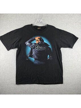 Touch Of Gold By Spring Ford Shirt Mens L Black Grease Graphic Cotton Crewneck